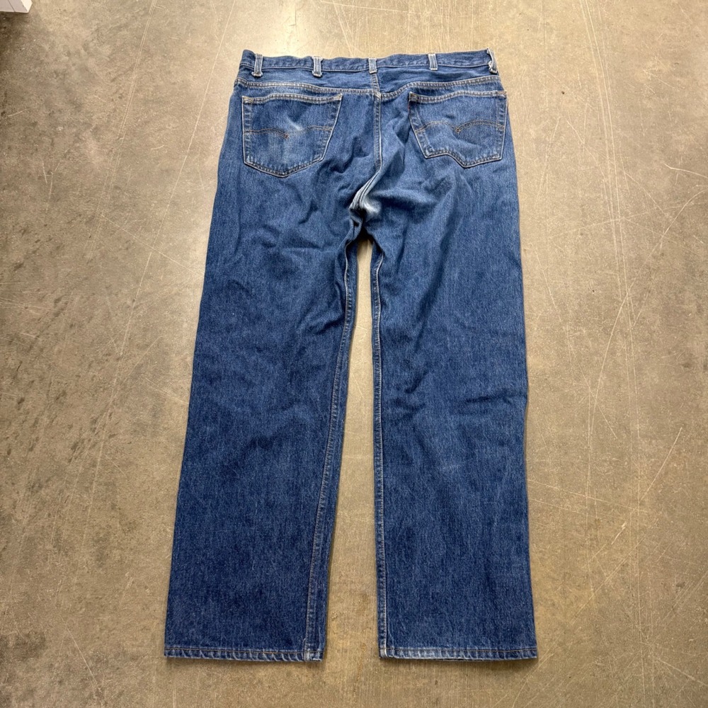 Vintage Levis 501 Mens 42x32 Medium Wash Straight Leg Button Fly Jeans USA Made
